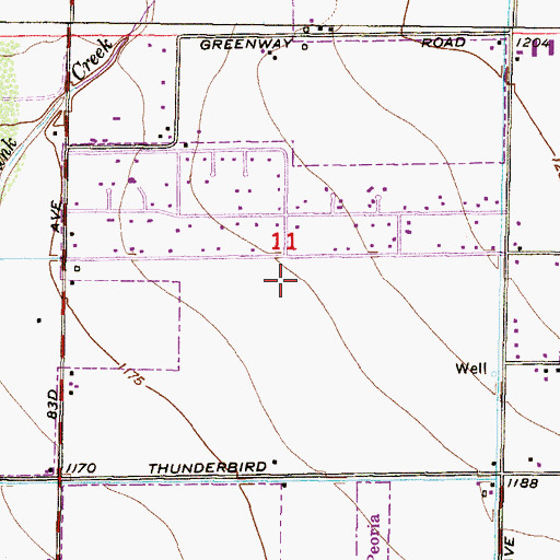 Topographic Map of The Church of Jesus Christ of Latter Day Saints, AZ