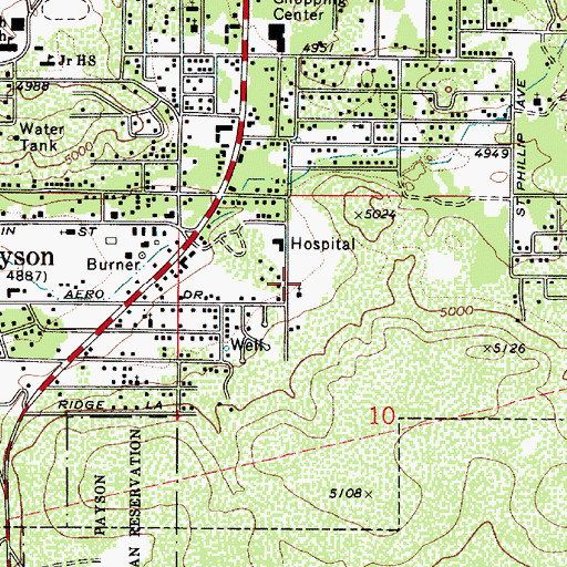 Topographic Map of The Church of Jesus Christ of Latter Day Saints, AZ