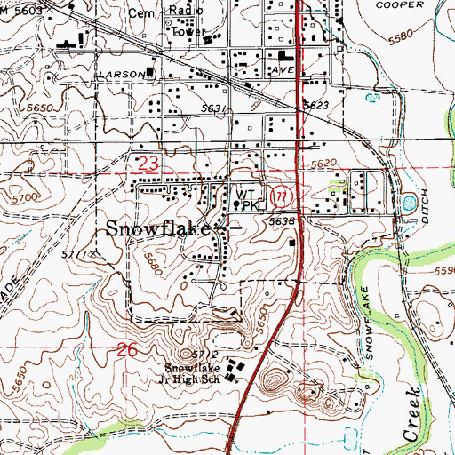 Topographic Map of The Church of Jesus Christ of Latter Day Saints, AZ