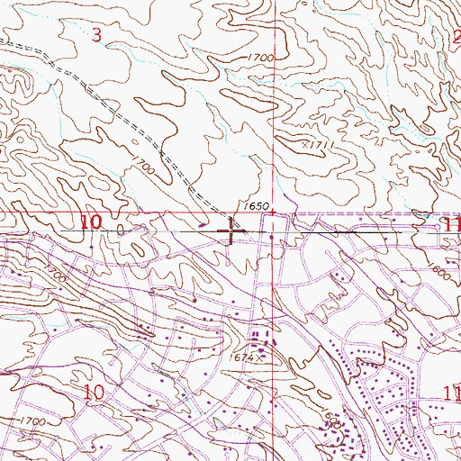 Topographic Map of The Fountains United Methodist Church, AZ