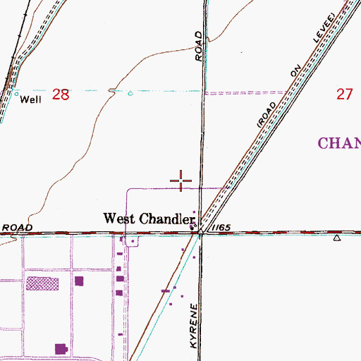 Topographic Map of The Springs Foursquare Church, AZ