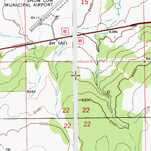 Topographic Map of Airport Industrial Park, AZ