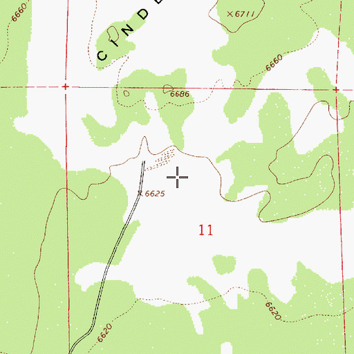 Topographic Map of City of Flagstaff Cinder Lakes Landfill, AZ