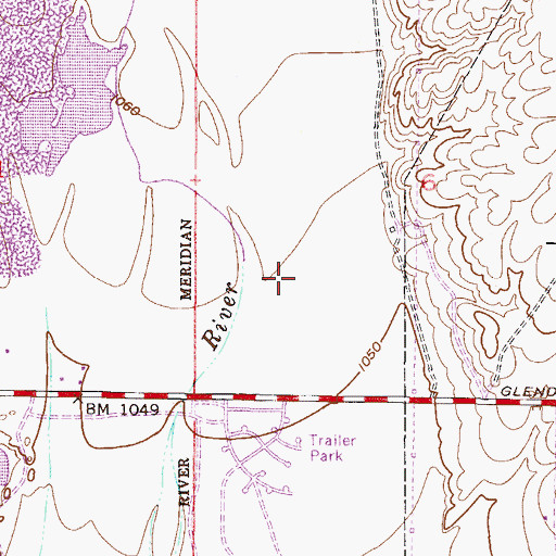 Topographic Map of City of Glendale Landfill, AZ