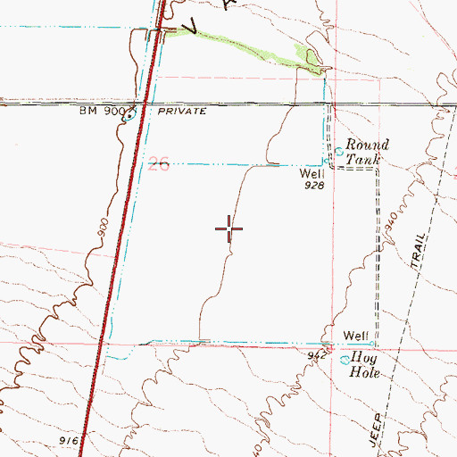Topographic Map of Southwest Regional Landfill, AZ
