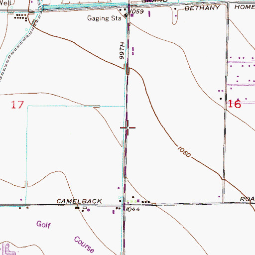 Topographic Map of Glendale Corporate Center, AZ