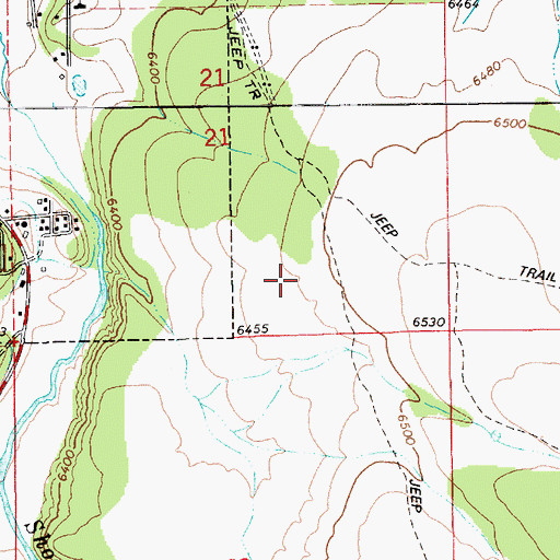 Topographic Map of Penrod Commerce Center, AZ