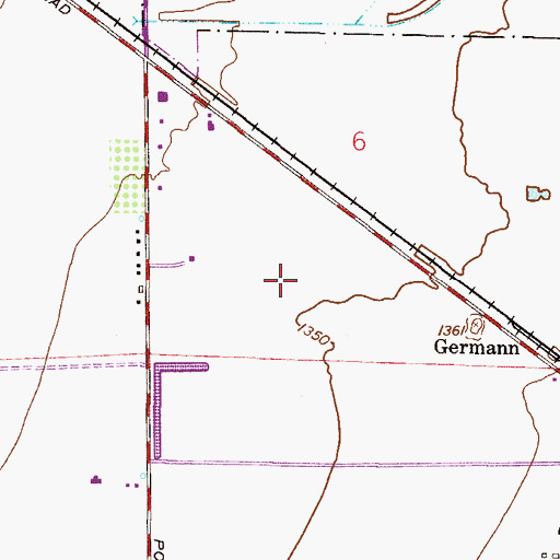 Topographic Map of Power Marketplace Business Park, AZ
