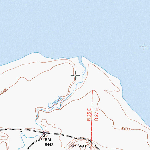 Topographic Map of Rush Creek, CA