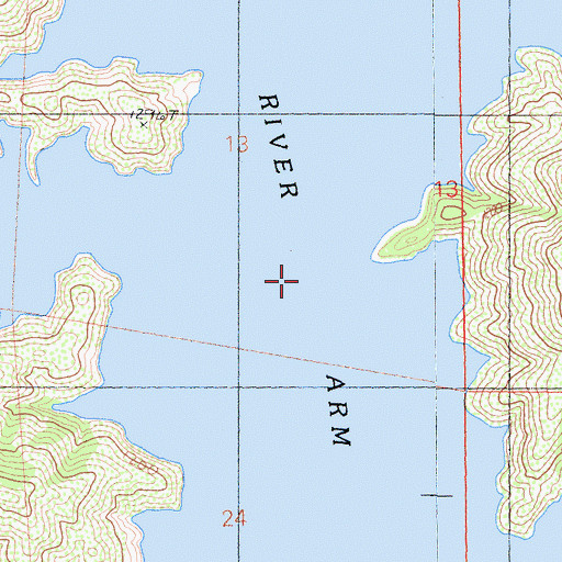 Topographic Map of Sacramento River Arm, CA