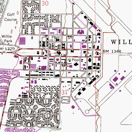 Topographic Map of Arizona State University Polytechnic Campus Exercise and Wellness Building, AZ