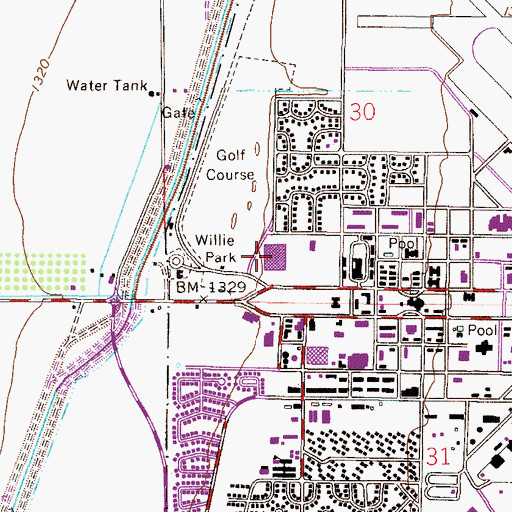 Topographic Map of Arizona State University Polytechnic Campus Health Sciences Center, AZ