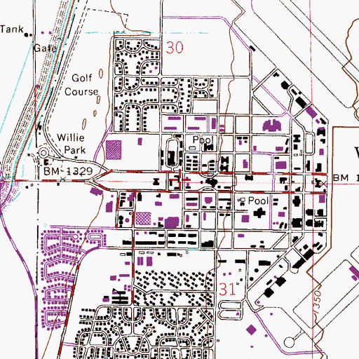 Topographic Map of Arizona State University Polytechnic Campus Student Union, AZ