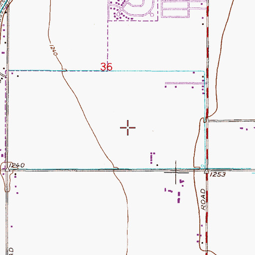 Topographic Map of Chandler - Gilbert Community College Pecos Campus Cholla Hall, AZ