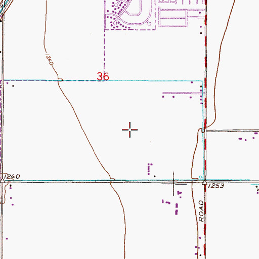 Topographic Map of Chandler - Gilbert Community College Pecos Campus Estrella Hall, AZ