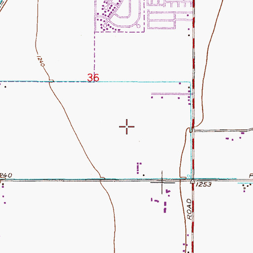 Topographic Map of Chandler - Gilbert Community College Pecos Campus Gila Hall, AZ