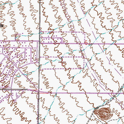 Topographic Map of Mesa Community College Red Mountain Campus Rosewood Building, AZ