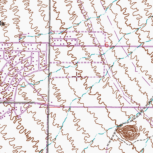 Topographic Map of Mesa Community College Red Mountain Campus Saguaro Building, AZ