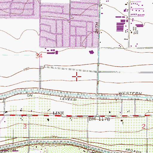 Topographic Map of South Mountain Community College Learning Resource Center, AZ