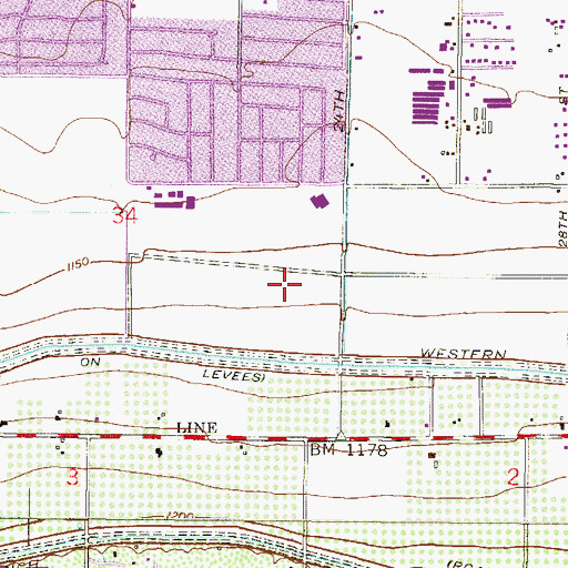 Topographic Map of South Mountain Community College Liberal Arts Building, AZ