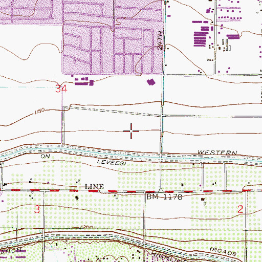 Topographic Map of South Mountain Community College Technology Center, AZ