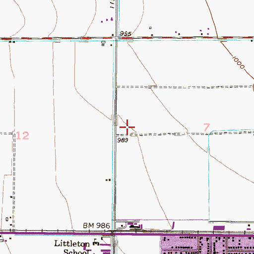 Topographic Map of Avondale Police Department, AZ