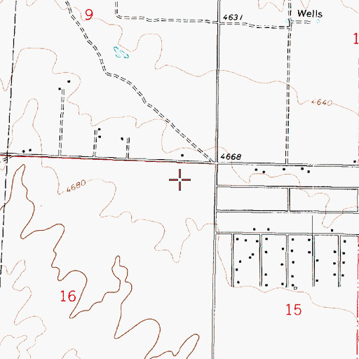 Topographic Map of Chino Valley Police Department, AZ