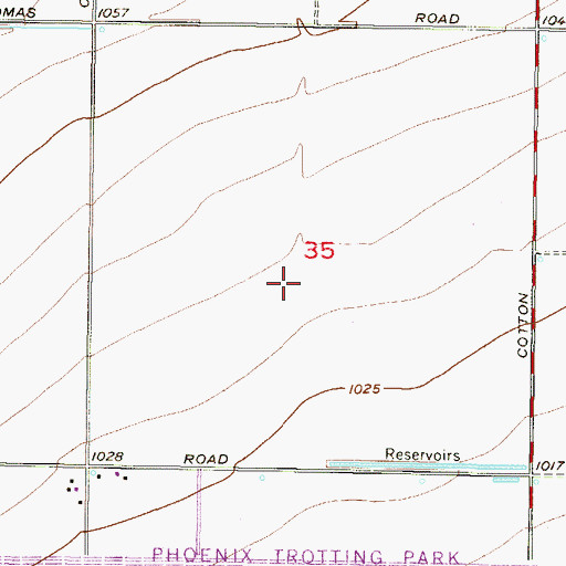 Topographic Map of Arizona State Prison Complex - Perryville, AZ