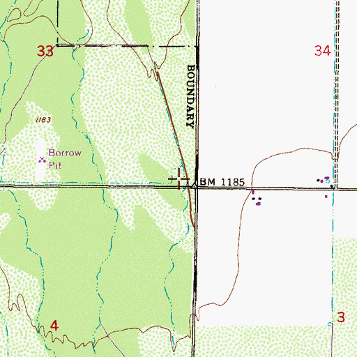 Topographic Map of Ak Chin Indian Community Fire Department, AZ