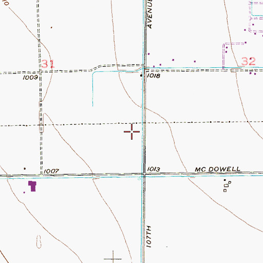 Topographic Map of Avondale Fire Station 172, AZ