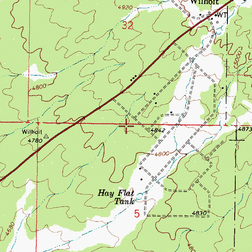 Topographic Map of Southern Yavapai Fire Department, AZ