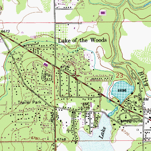Topographic Map of Timber Mesa Fire and Medical Station 13, AZ