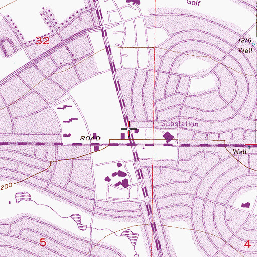 Topographic Map of Sun City Fire District Station 131, AZ