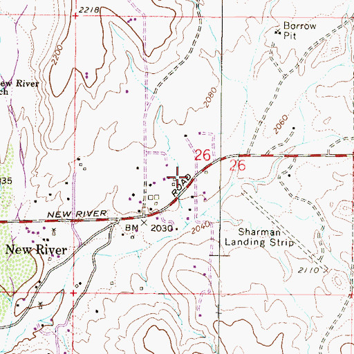 Topographic Map of Daisy Mountain Fire Department Station 146, AZ