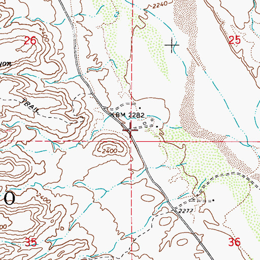 Topographic Map of Tonto Basin Fire District Station 5, AZ