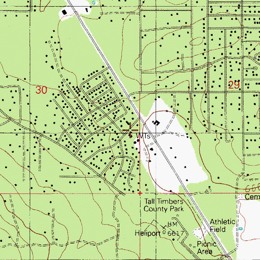 Topographic Map of Heber - Overgaard Fire District, AZ