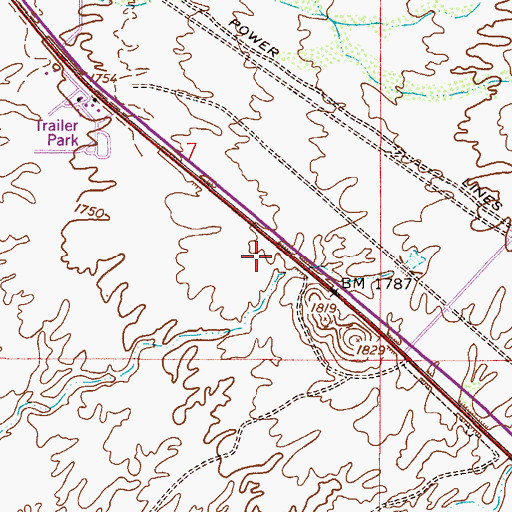 Topographic Map of Superstition Fire and Medical District Station 264, AZ