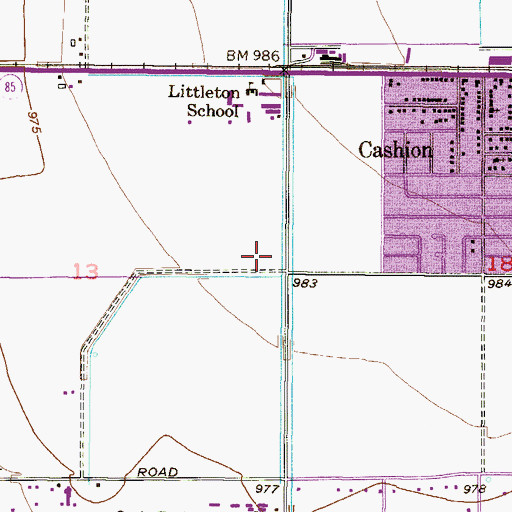 Topographic Map of Avondale Fire Station 173, AZ