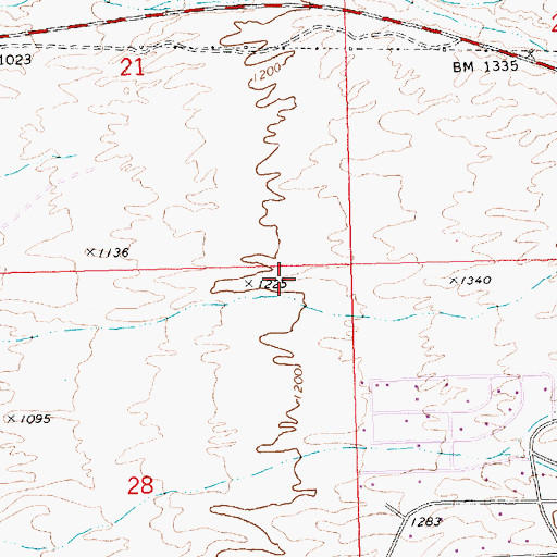 Topographic Map of Bullhead City Fire Department Station 3, AZ