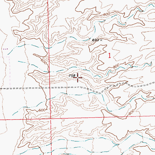 Topographic Map of Bullhead City Fire Department Station 5, AZ