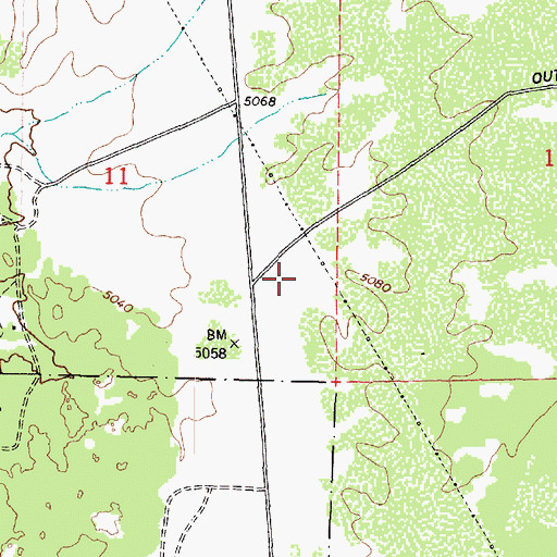 Topographic Map of Central Yavapai Fire District Station 57, AZ