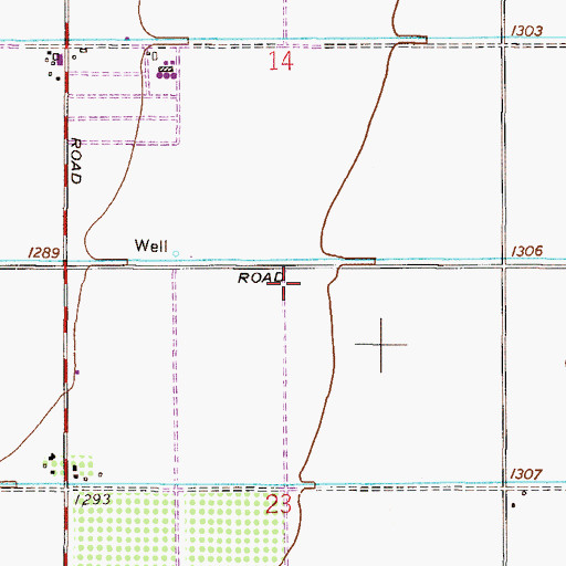 Topographic Map of Gilbert Fire Department Station 6, AZ