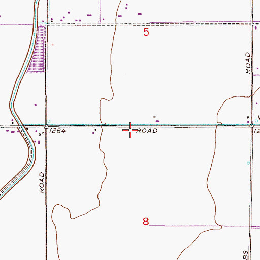 Topographic Map of Gilbert Fire Department Station 8, AZ