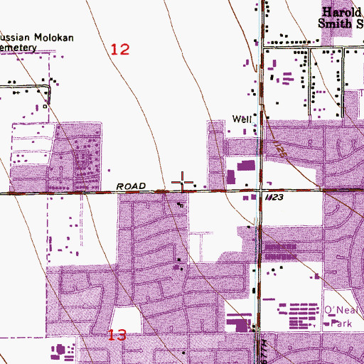 Topographic Map of Glendale Fire Department Station 152, AZ