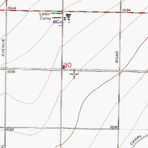 Topographic Map of Goodyear Fire Department Station 185, AZ