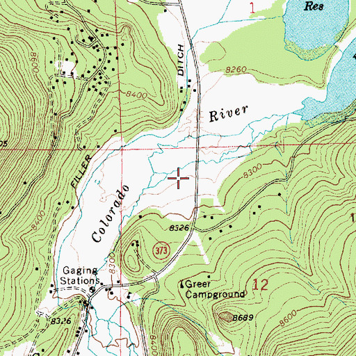 Topographic Map of Greer Fire District Leeds Station 2, AZ