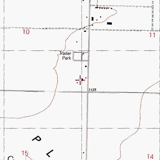 Topographic Map of Harquahala Fire District Station 371, AZ