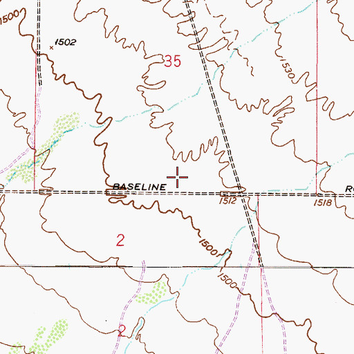 Topographic Map of Mesa Fire Department Station 217, AZ