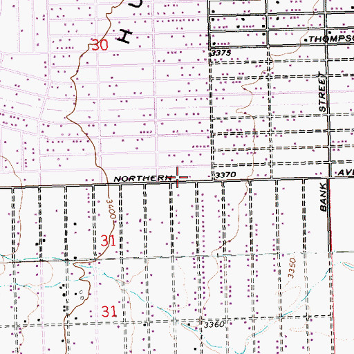 Topographic Map of Northern Arizona Consolidated Fire District Station 31, AZ