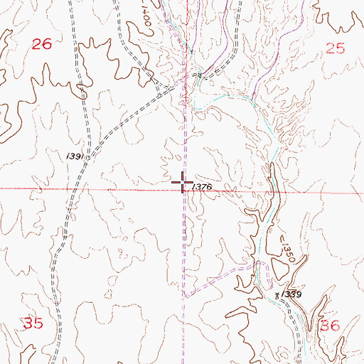 Topographic Map of Peoria Fire Department Station 196, AZ